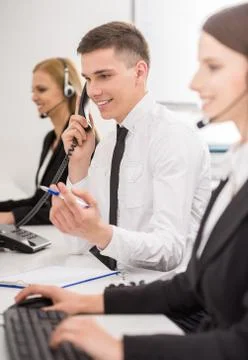 Call center Foto stock