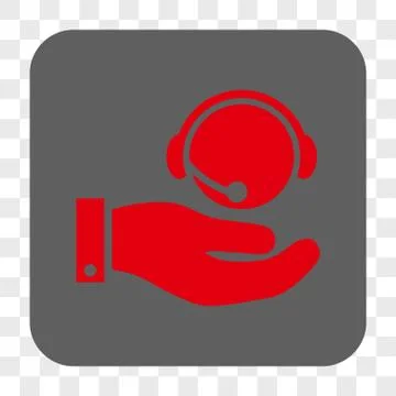 Call Center Service Interface Toolbar Button Stock Illustration