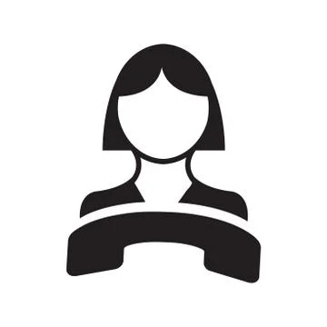 Call center vector icon Stock Illustration