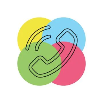 Call center vector icon Stock Illustration