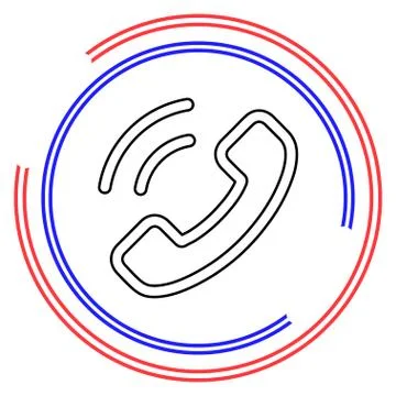 Call center vector icon Stock Illustration