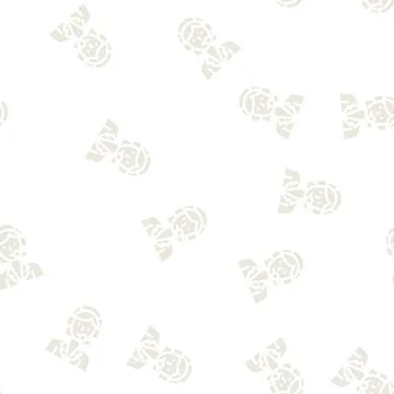 Call center worker glyph vector seamless pattern Stock Illustration