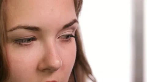 Call centre. Close up. Stock Footage 11128280