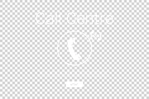 Call centre text with icon Stock Illustration