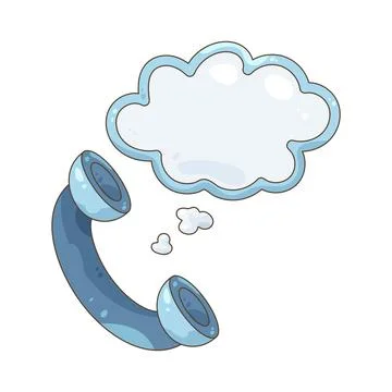 Call chat bubble Иллюстрация