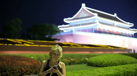 Call from China Stock Footage 459265