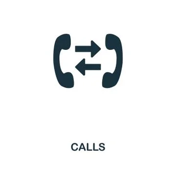 Call creative icon. Simple element illustration. Call concept symbol design from Stock Illustration