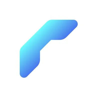 Call ended pixel perfect flat gradient two-color ui icon Illustrazione stock