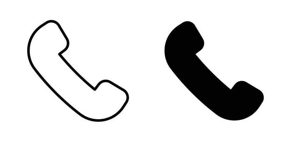 Call icon for design projects and web UI Stock Illustration
