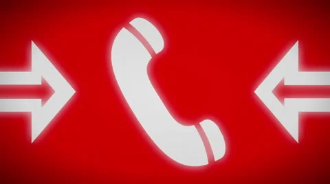 Call icon. Looping. Stock Footage 59971994