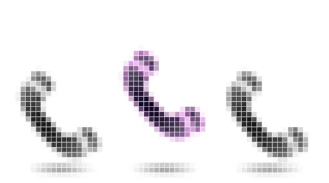Call icon. Looping. Stock Footage 61213393