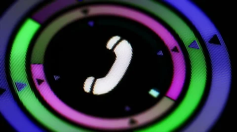 Call icon. Looping. Stock Footage 61445195