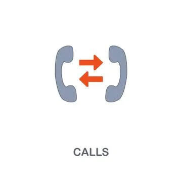 Call icon. Premium two colors style design from contact us icons collection Stock Illustration