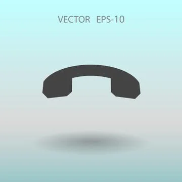 Call off icon. vector illustration Stock Illustration