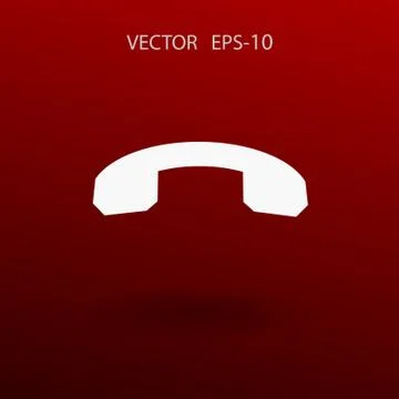 Call off icon. vector illustration Stock Illustration