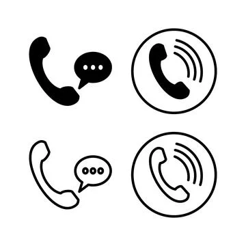 Call icon vector. phone icon vector Stock Illustration