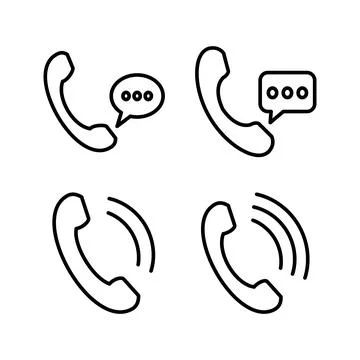 Call icon vector. phone icon vector Stock Illustration
