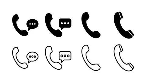 Call icon vector. phone icon vector Stock Illustration