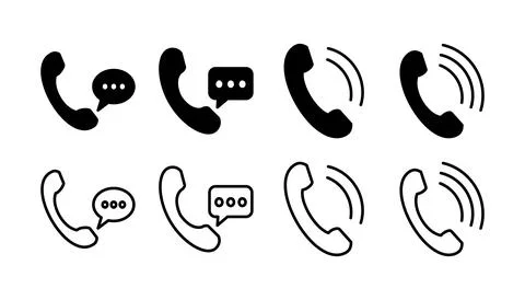 Call icon vector. phone icon vector Stock Illustration