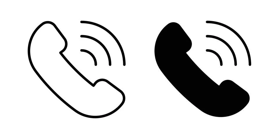 Call icon vector symbol graphics Illustrazione stock