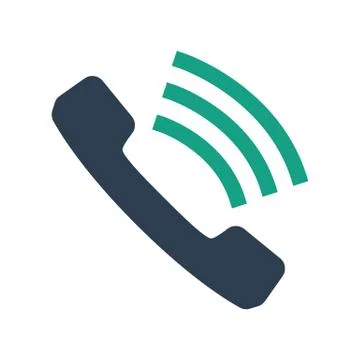 Call icon on white background. Stock Illustration