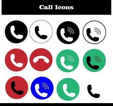 Call icons Stock Illustration