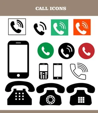 Call icons Stock Illustration