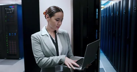 On call to keep you well connected. 4k video footage of a young woman using a Stock-Footage 201046591