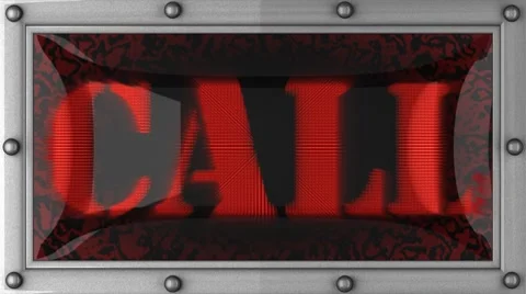 Call on led Stock Footage 8684410