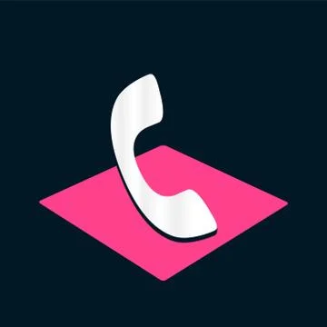 Call logo and icon vector Isolated image Stock Illustration