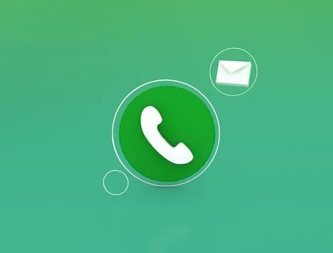 Call Logo with inbox image 3d image 3d rendering 3d render images Illustration