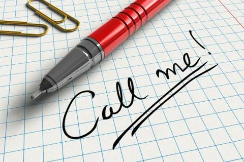 Call me! Illustrazione stock