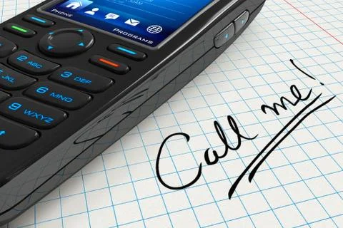 Call me! Stock Illustration