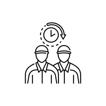 Call movers olor line icon. Pictogram for web page, mobile app, promo. Stock Illustration