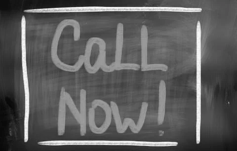 Call now concept Illustrazione stock