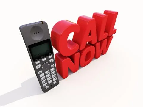 Call now Stock Illustration