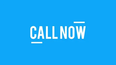 Call Now Text on Black Background Stock Footage 155884123