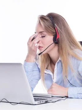 Call operator Stock Photos