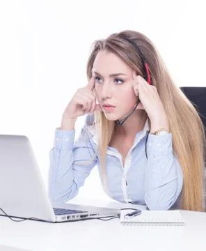 Call operator Stock Photos