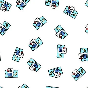 Call for order water vector seamless pattern Stock Illustration