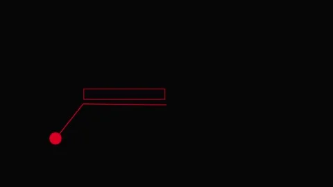 Call out animation on black background, frame element. Hud callout rectangl.. Vidéo 337658979