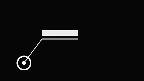 Call out animation on black background, frame element. Hud callout rectangl.. Vidéo 337658984