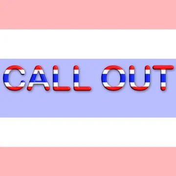 Call out is a basic expression of the people in Thailand and the Democratic c Stock Illustration