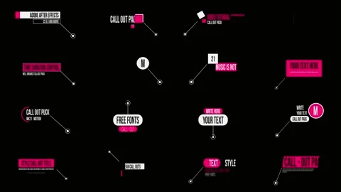 Call Outs After Effects素材