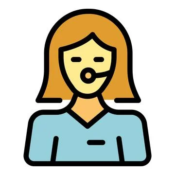 Call parcel service icon vector flat Stock Illustration