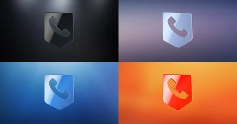 Call Phone Map Pin 3d Icon Stock Footage 72285932