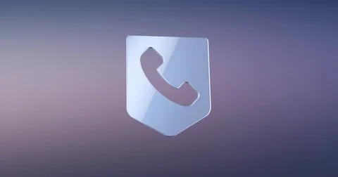 Call Phone Map Pin Silver 3d Icon Stock Footage 72285877