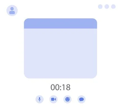 Call screen template. Vector illustration of a call screen. eps10 Stock Illustration