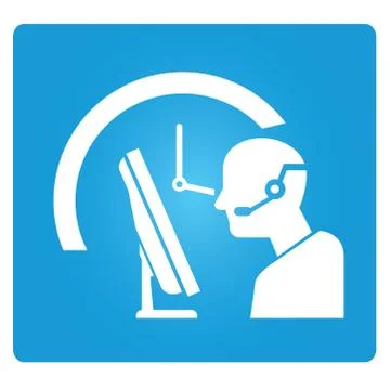 Call service Stock Illustration