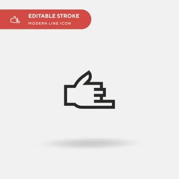 Call Simple vector icon. Illustration symbol design template for web mobile U Stock Illustration